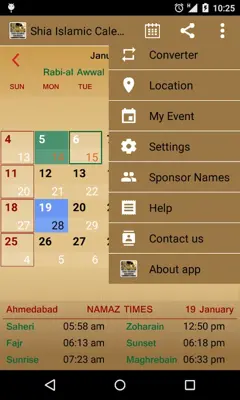 Shia Islamic Calendar android App screenshot 3